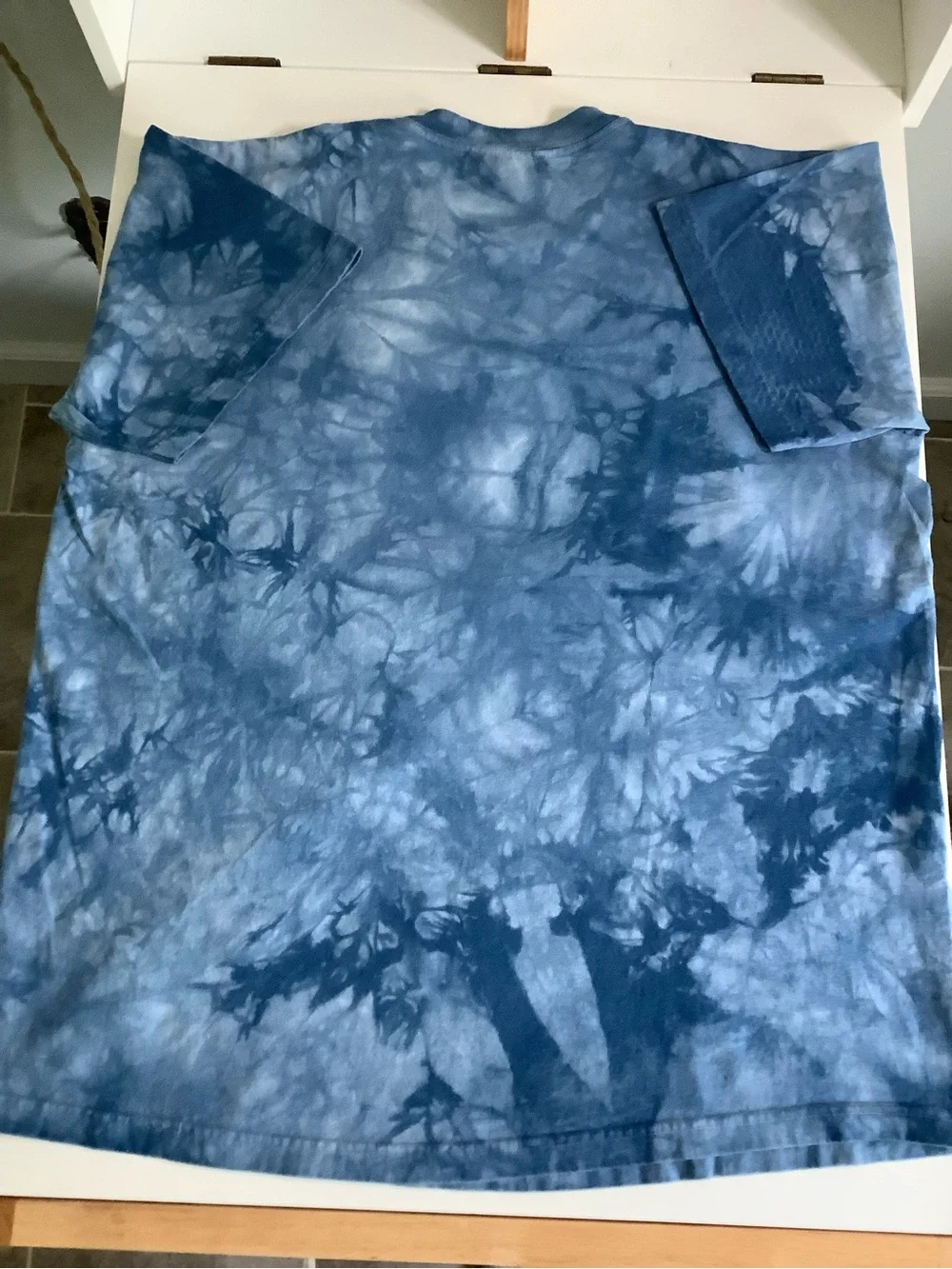 The Mountain Blue Tie-Dye Tropical Fish & Coral Graphic Tee